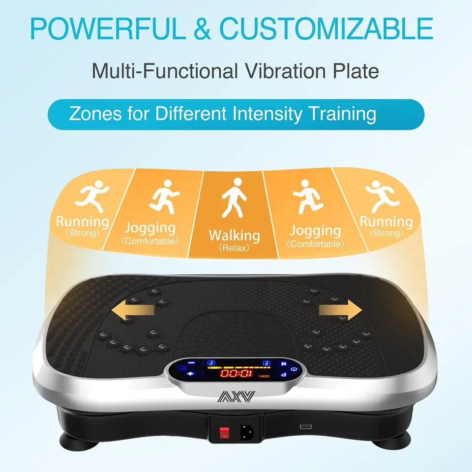 Vibration Plate Exercise Machine Whole Body Workout Power Vibrate Fitness Platform Vibrating Machine